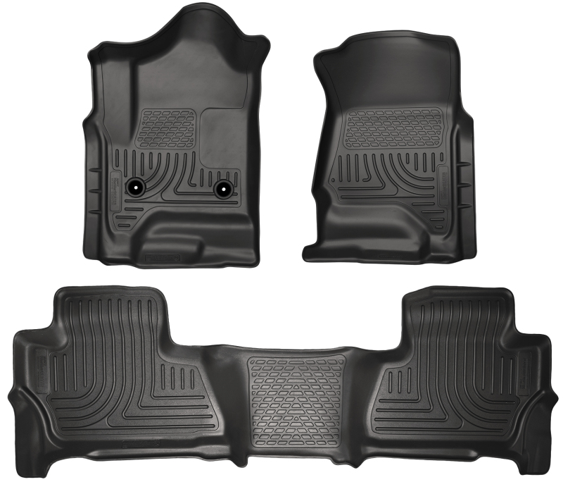 Husky Liners 2015 Chevy/GMC Suburban/Yukon XL WeatherBeater Combo Black Front&2nd Seat Floor Liners thumbnail 7