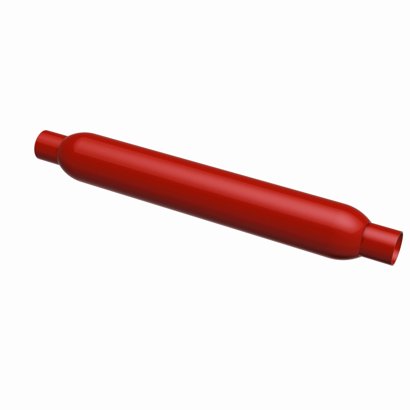 MagnaFlow Muffler Red Pack Series Glasspack 3.5in Rd 26in Body Length 2.25in/2.25in Inlet/Outlet thumbnail 7