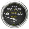 Autometer Carbon Fiber Oil Temp 66.7mm 2 5/8in Short Sweep Electronic 300 Deg F Temperature Gauge thumbnail 7