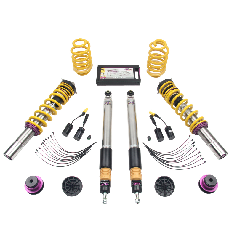 KW Variant 3 Coilover Kits 352100AW Kit, V3 fits Audi A4 (B9) Sedan 2WD with electronic dampers thumbnail 9