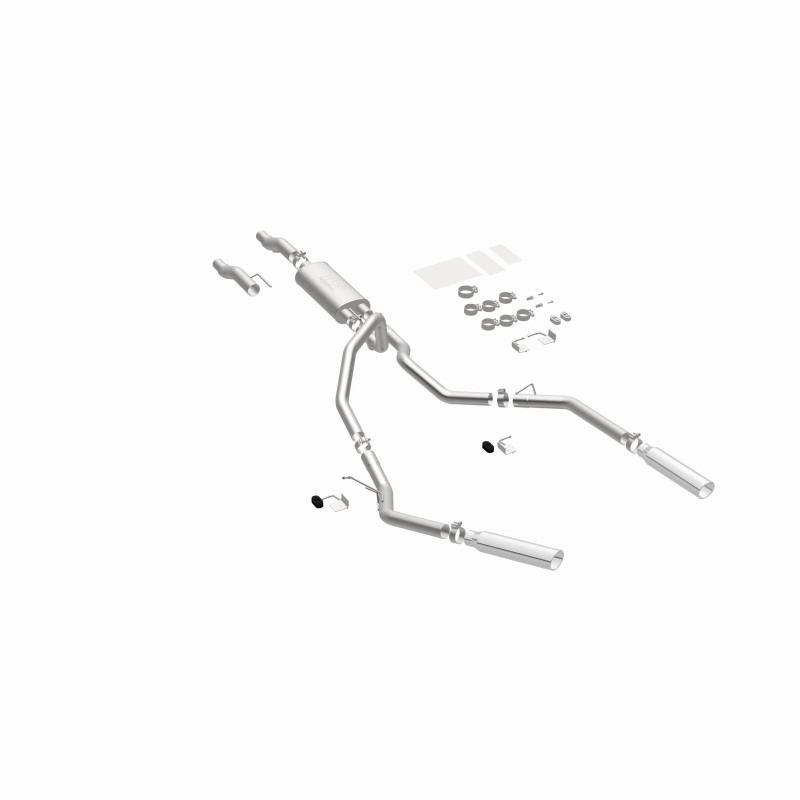 MagnaFlow 11 Ford F-150 3.7L/5.0L/6.2L SS Catback Exhaust Dual Split Rear Exit w/ 3.5in SS Tips thumbnail 3