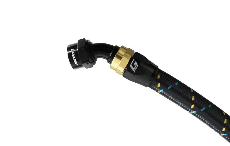 GReddy AN06 45 DEGREE HOSE END SWIVEL BLACK/GOLD ANODIZED thumbnail 7