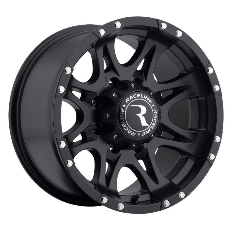Raceline 981 Raptor 18x9in / 5x150 BP / 25mm Offset / 110.3mm Bore - Satin Black Wheel thumbnail 3