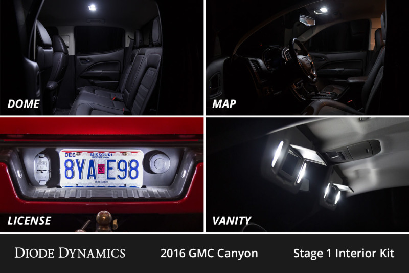 Diode Dynamics 15-22 GMC Canyon Interior LED Kit Cool White Stage 2 thumbnail 4
