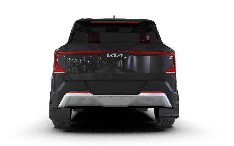 Rally Armor 2027 Kia EV5 Black Mud Flap - Metallic Black Logo thumbnail 2