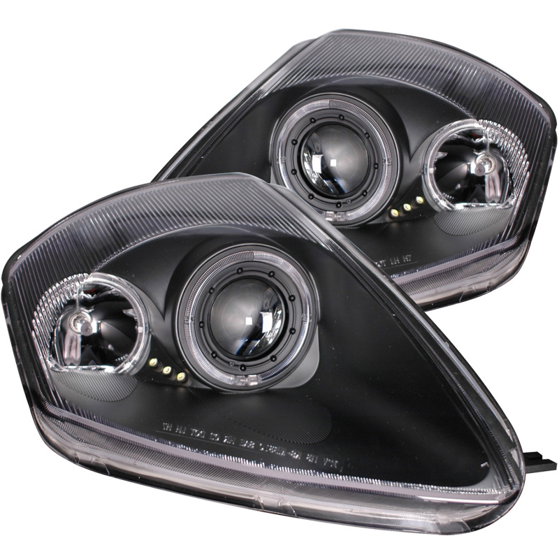 ANZO 2000-2005 Mitsubishi Eclipse Projector Headlights w/ Halo Black thumbnail 5