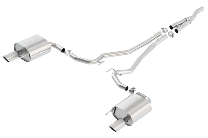 Borla S Type Cat Back 15-17 Ford Mustang 2.3L EcoBoost MT/AT 2.25in pipe 4in tip thumbnail 4