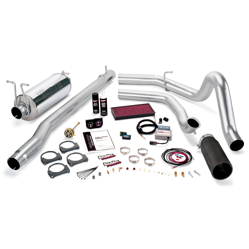 Banks Power 99 Ford 7.3L F250/350 Auto Stinger System - SS Single Exhaust w/ Black Tip thumbnail 2
