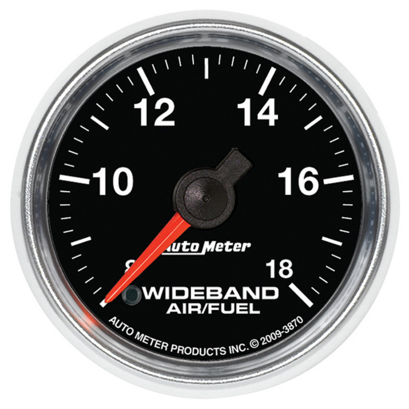 Autometer GS 52mm Analog 8:1-18:1 Air/Fuel Ratio Wideband Gauge thumbnail 2