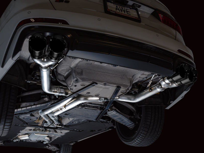 AWE Tuning 19-23 Audi C8 S6/S7 2.9T V6 AWD Track Edition Exhaust - Diamond Black Tips thumbnail 4