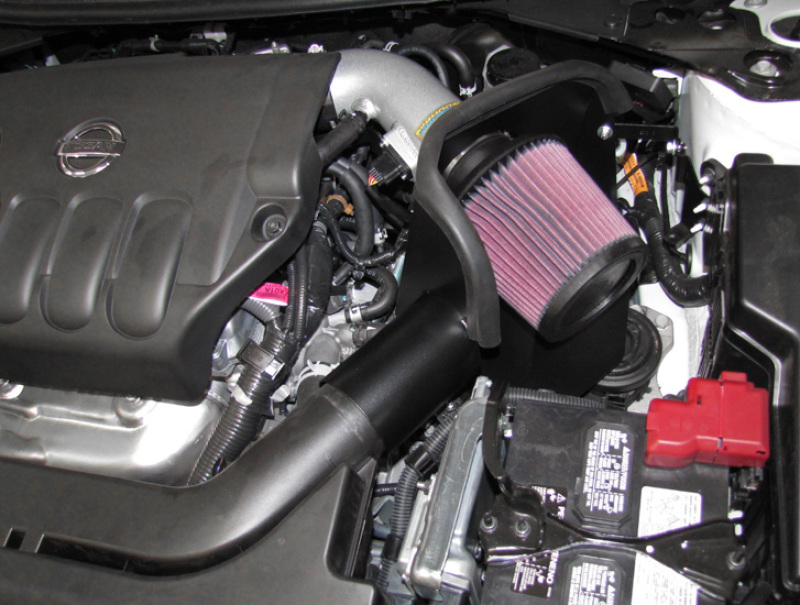 K&N 07-10 Nissan Altima 2.5L Silver Typhoon Short Ram Intake thumbnail 4