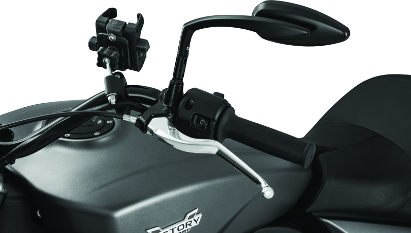 Kuryakyn Tech-Connect Device Mounting Systems 1699 Handlebar Mount, Clamp, Composite, Black, Ball Mount Base Included, Kit thumbnail 9