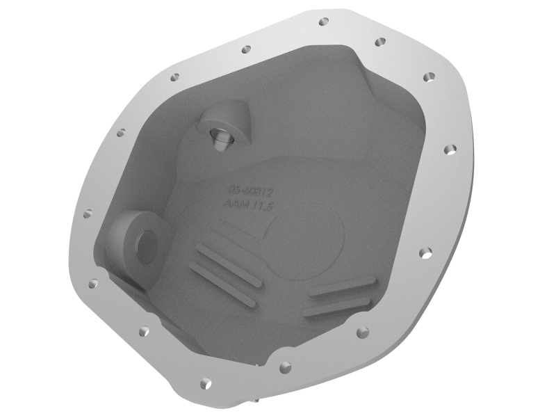 aFe Street Series Rear Differential Cover Raw w/ Machined Fins 01-18 GM Diesel Trucks V8-6.6L (td) thumbnail 5
