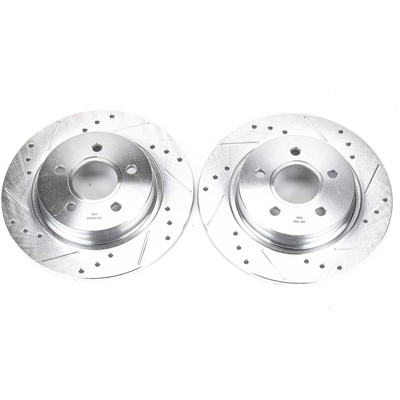 Power Stop 08-13 Volvo C30 Rear Evolution Drilled & Slotted Rotors - Pair thumbnail 2