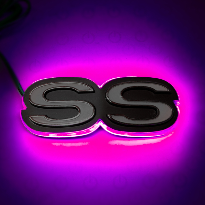 Oracle Chevrolet Camaro SS Illuminated Emblem - Pink thumbnail 9