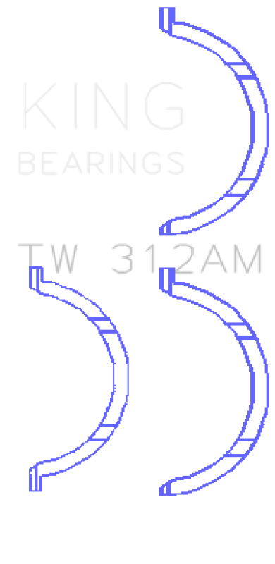 King Engine Bearings Chevrolet V8 6.6L Turbo Diesel 2001-09 Thrust Washer Set thumbnail 3