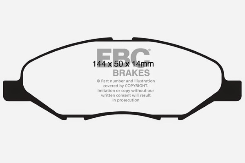 EBC 09-11 Nissan Versa 1.6 Ultimax2 Front Brake Pads thumbnail 4