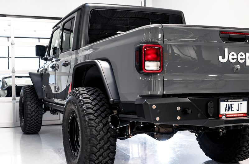 AWE Tuning 2020+ Jeep Gladiator 3.6L Trail-to-Tread (Single-Side) Conversion Kit w/Diamond Blk Tip thumbnail 9