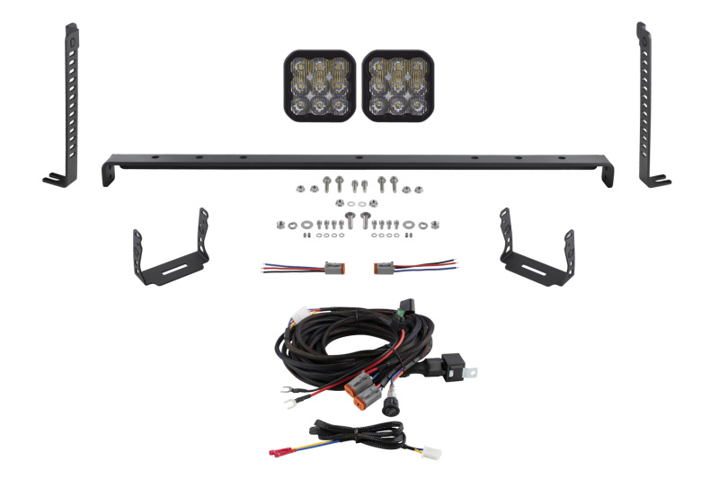 Diode Dynamics 14-23 Toyota 4Runner SS5 Stealth Grille LED 2-Pod Kit - Pro White Driving thumbnail 2