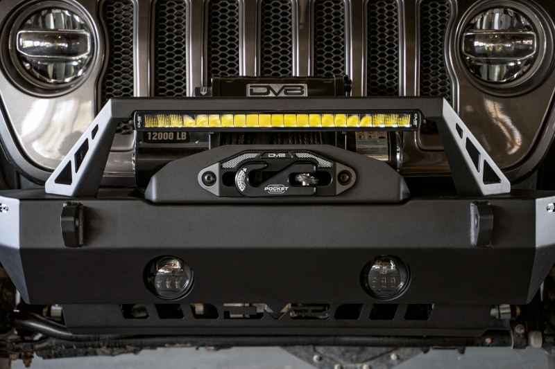 07-23 Jeep Wrangler/Gladiator JT/JK/JL FS-25 Stubby Front Bumper w/Plated Bull Bar - Image 10