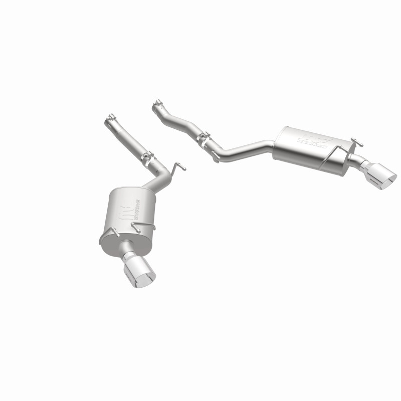 MagnaFlow Axle-Back Stainless Dual Split 4in Polished Tips 10-15 Chevrolet Camaro Convert. 3.6L V6 thumbnail 3