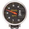 Autometer 5 inch Diesel 6000 RPM with Memory 4 Pulse Tachometer pedestal Mount thumbnail 7