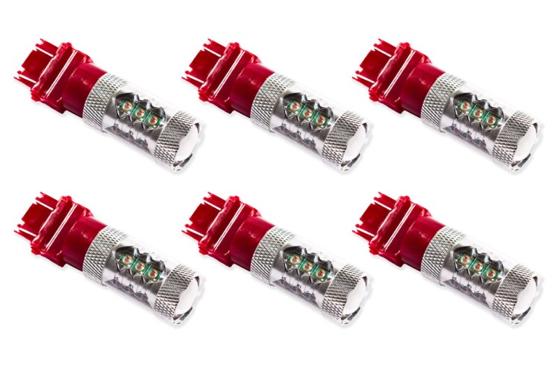 Diode Dynamics 3157 LED Bulb XP80 LED - Red Set of 6 thumbnail 2