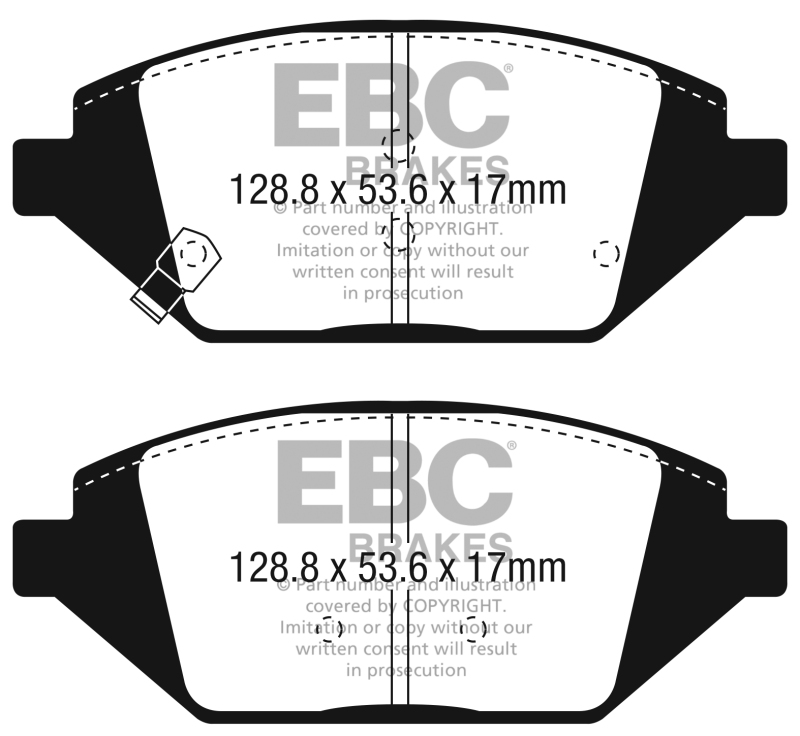 EBC S1 Brake Pad and Rotor Kit (1x ebcUD1864, 1x ebcRK7773) thumbnail 9