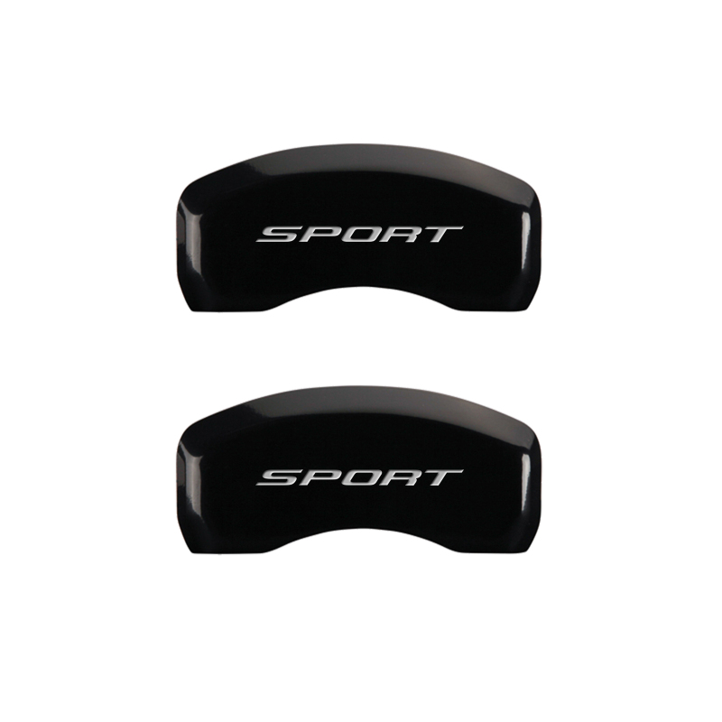 MGP 4 Caliper Covers Engraved Front & Rear No Bolts/Sport 2015 Black finish silver ch thumbnail 9