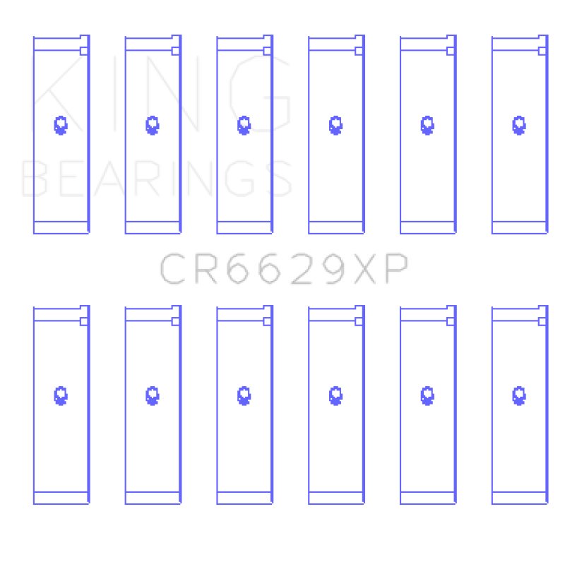 King Engine Bearings Nissan TB48DE/TB45E/TB42 Set of 6 thumbnail 2