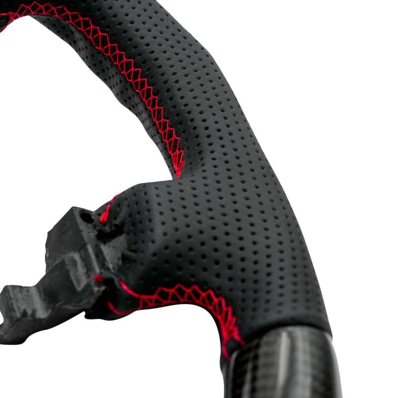 NRG 12-23 Toyota Tacoma OEM Plus Carbon Fiber Steering Wheel w/ Red Stitch & Red Center Mark thumbnail 2
