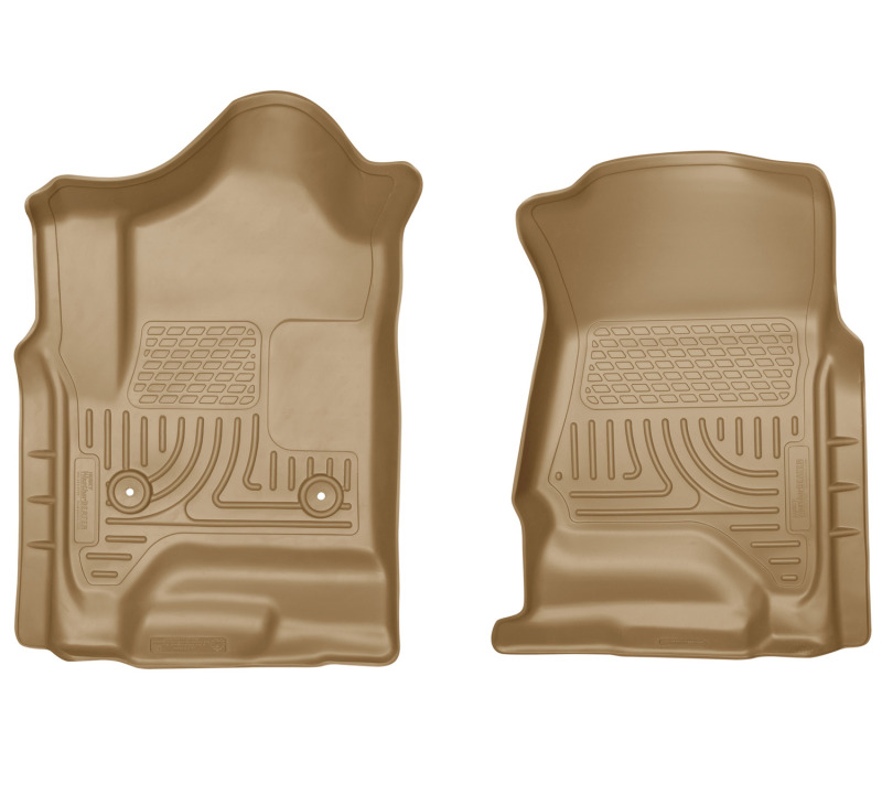 Husky Liners 14 Chevrolet Silverado 1500/GMC Sierra 1500 WeatherBeater Tan Front Floor Liners thumbnail 5