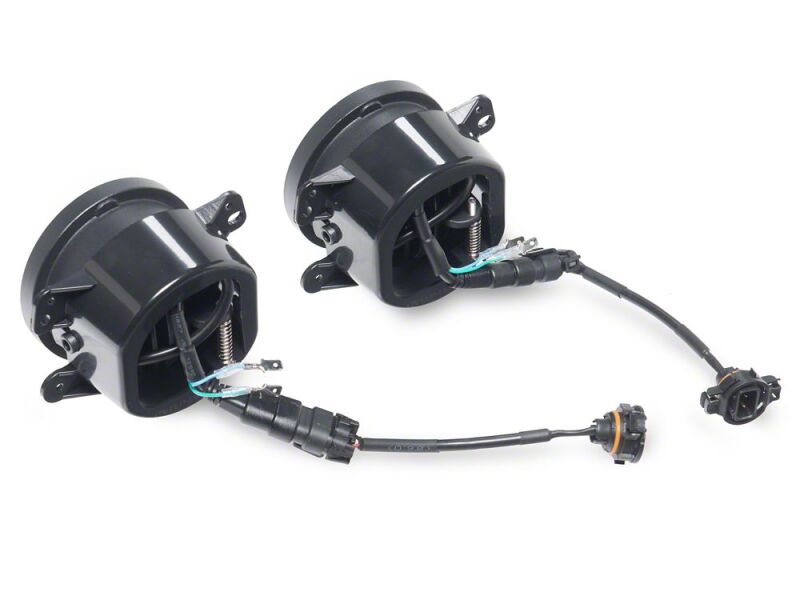 Raxiom 07-18 Jeep Wrangler JK V2 LED Switchback Fog Lights with Amber Turn Signal and Halo Rings thumbnail 4