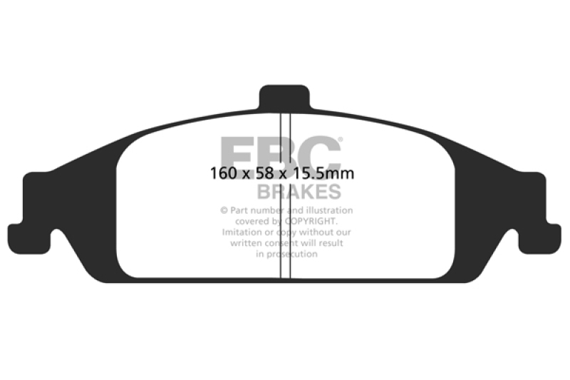 EBC 98-01 Chevrolet Malibu 2.4 Greenstuff Front Brake Pads thumbnail 2