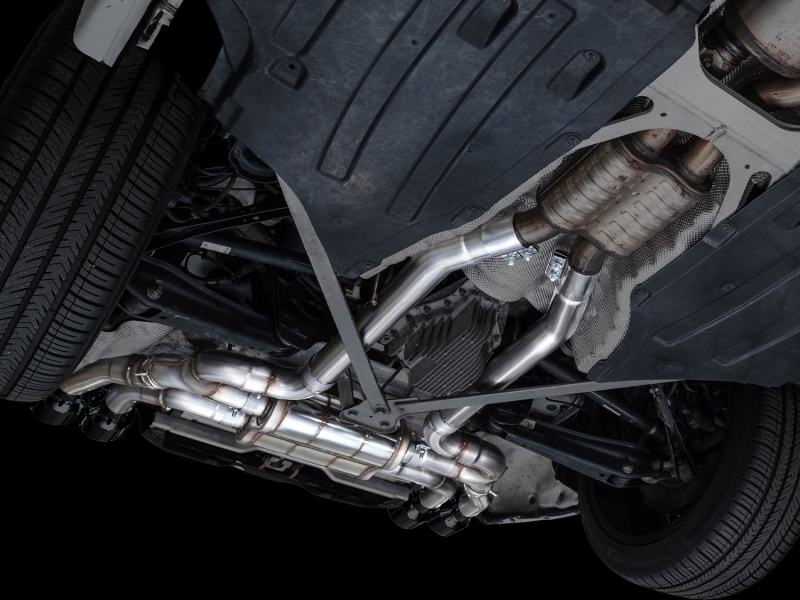 AWE Tuning 20-25 BMW X3 M/M Comp (F97) AWD SwitchPath Axle-Back Exhaust - Diamond Black Tips thumbnail 2