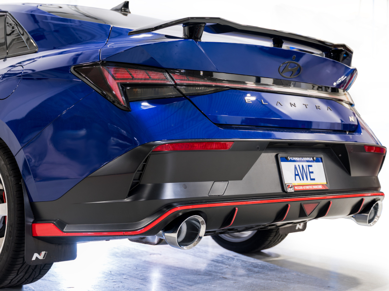 AWE Tuning 22-26 Hyundai Elantra N SwitchPath Cat-Back Exhaust - Chrome Silver Tips thumbnail 2