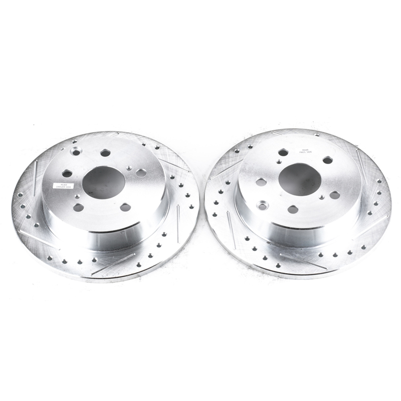 Power Stop 10-12 Lexus HS250h Rear Evolution Drilled & Slotted Rotors - Pair thumbnail 2