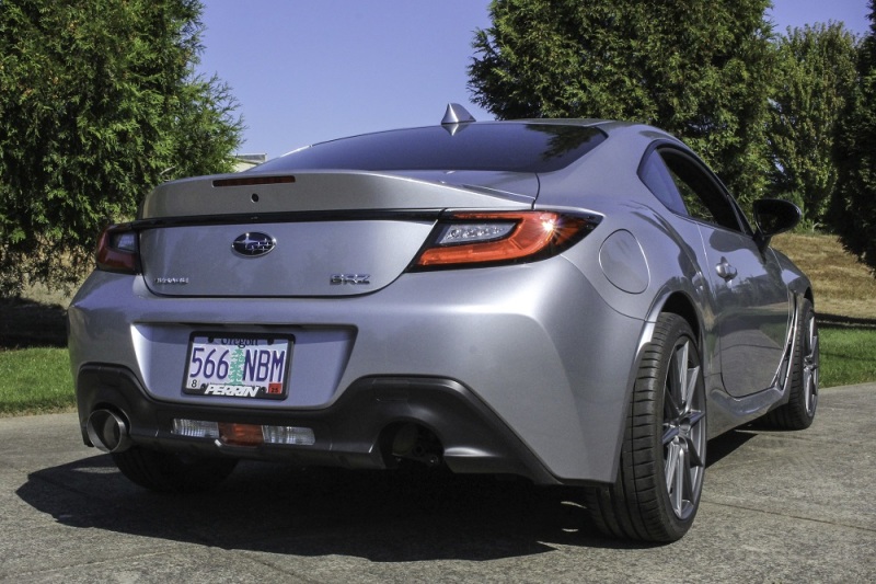 PERRIN 22-26 Subaru BRZ / Toyota GR86 Axle Back Exhaust SS (Single Side Exit w/Helmholtz Chamber) thumbnail 2