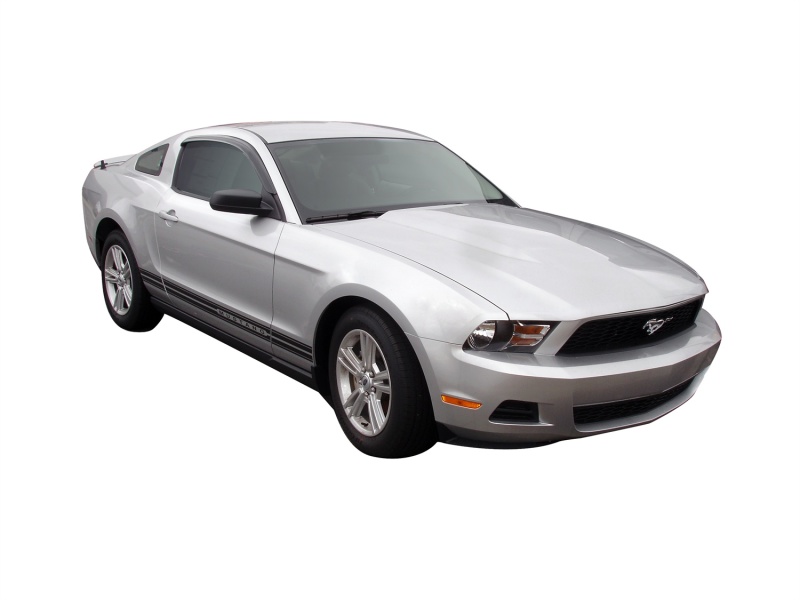 AVS 12-14 Ford Mustang Ventvisor Outside Mount Window Deflectors 2pc - Smoke thumbnail 2