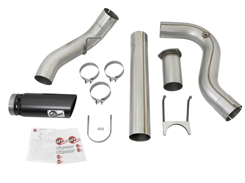 aFe ATLAS 5in DPF-Back Alum Steel Exhaust System w/Black Tip 2017 Ford Diesel Trucks V8-6.7L (td) thumbnail 6