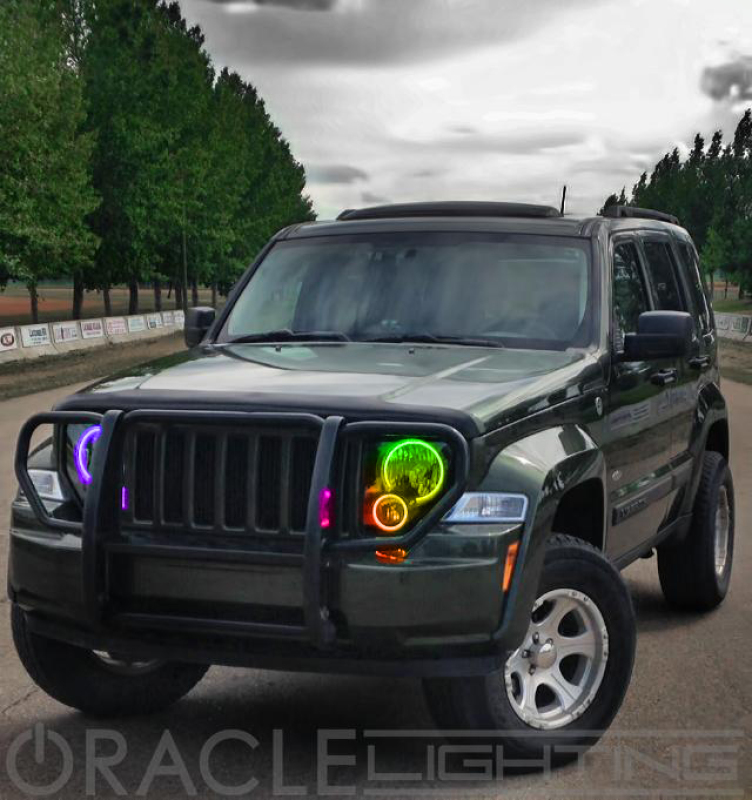 Oracle Jeep Liberty 08-13 Halo Kit - ColorSHIFT w/ 2.0 Controller thumbnail 9
