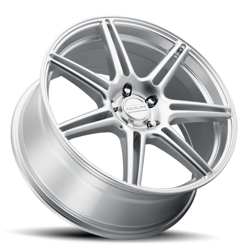Raceline 148HS Apex 20x8.5in / 5X112 BP / 35mm Offset / 66.56mm Bore - Hyper Silver