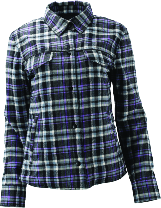 Kuryakyn Leather By River Road Cameo Flannel Moto Shirt Womens - Medium thumbnail 2