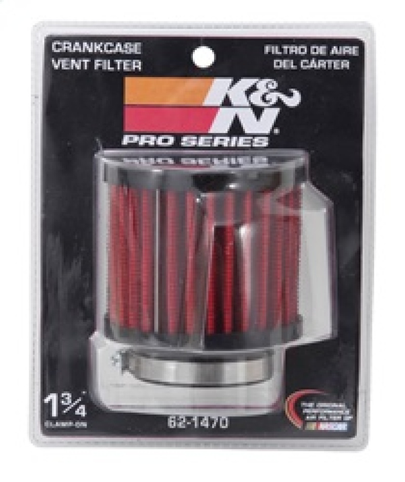 K&N 1.75 inch Vent 3 inch D 2.5 inch H Air Filter - Rubber Top thumbnail 9