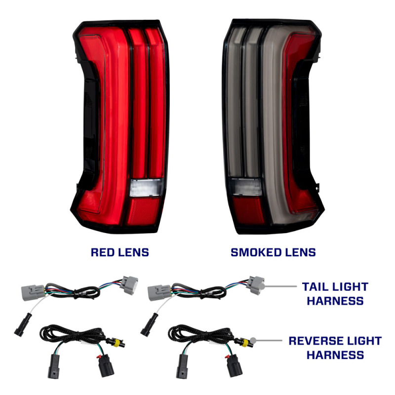 Form Lighting 2022-2025 Toyota Tundra LED Tail Lights Smoked (Pair)