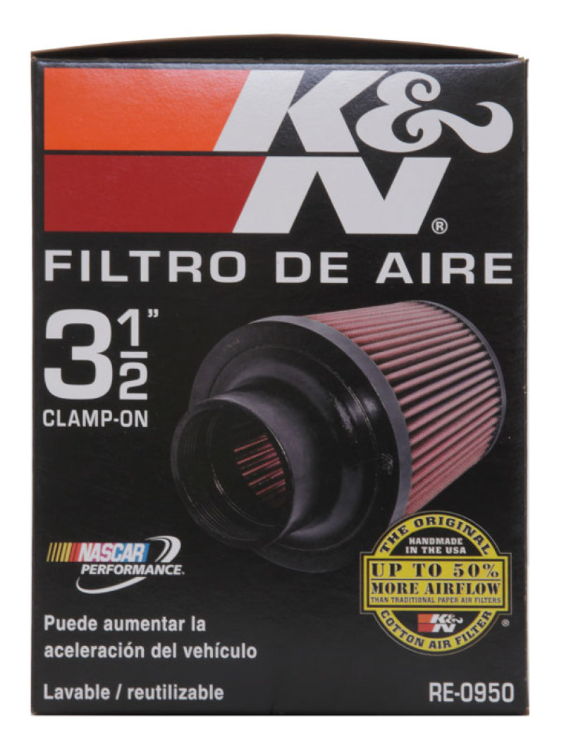 K&N Universal Rubber Filter 3 1/2inch ID FLG / 6inch Base / 4-5/8inch Top / 6inch Height thumbnail 9