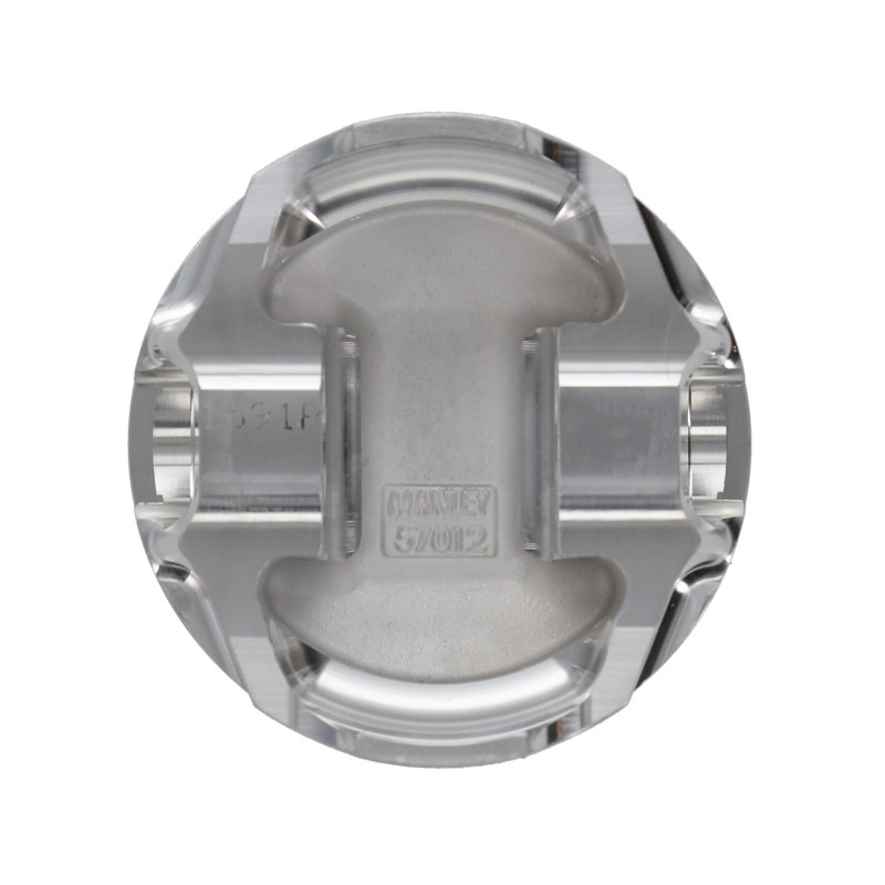 Manley Mitsubishi 4B11 86mm Bore 9.0:1 CR -5cc Dish Turbo Tuff Piston Set w/ Rings thumbnail 9