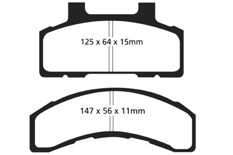 EBC 93-96 Buick Century 2.2 Ultimax2 Front Brake Pads thumbnail 6
