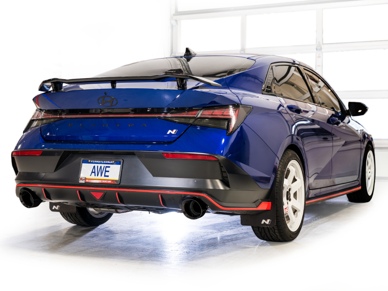 AWE Tuning 22-26 Hyundai Elantra N SwitchPath Cat-Back Exhaust - Diamond Black Tips thumbnail 2