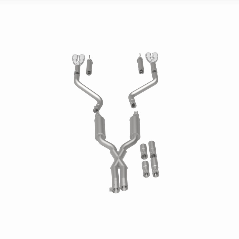 MagnaFlow 2017+ Dodge Challenger 409 SS Polished 3in Quad Tips Cat-Back Exhaust thumbnail 4